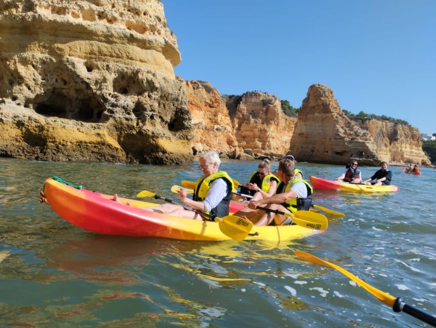 Lagoa: Benagil Cave and Marinha Beach Guided Kayaking Tour - The 30-Minute Beach Break