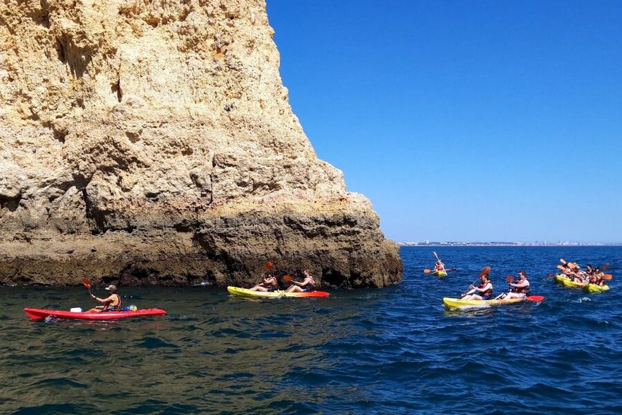 Lagos: Guided Kayak Tour - Inside the caves and under the arches