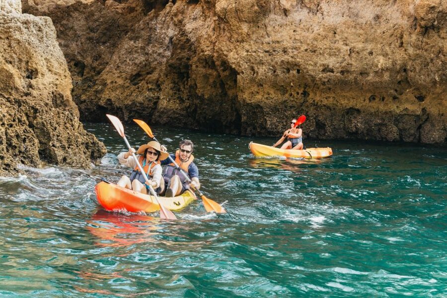Lagos: Kayak Experience - The swim stop after the caves