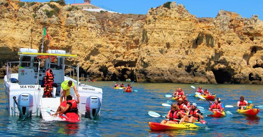Lagos: Kayaking Tour - Starting at Marina de Lagos