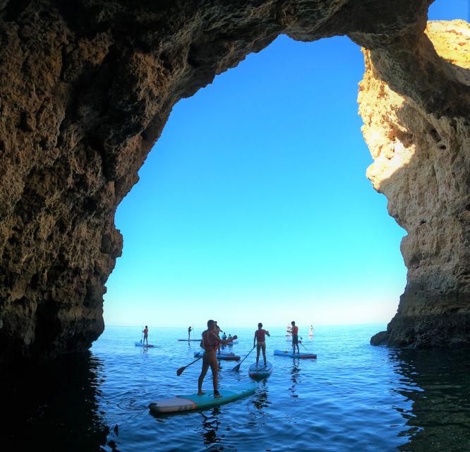 Lagos SUP Caves&Grottoes Tour at Sunrise, Ponta da Piedade - Swimming stops and the optional rock jump
