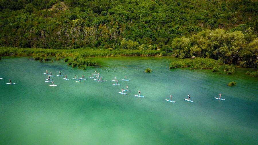 Lake Balaton: Paddle Board Tour of Tihany National Park - Swimming, sunbathing, and a flexible pace
