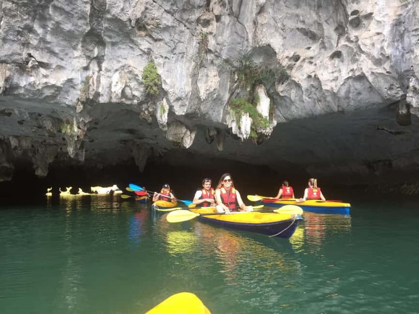 Lan Ha Bay Luxury Cruise with balcony - biking+kayak+tickets - Sunset, cooking, and an easy evening