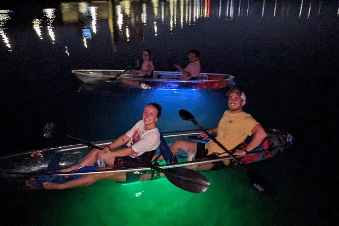 LED Glow in the Dark Clear Kayak or Paddleboard in Paradise - Choosing Between a Kayak and Paddleboard