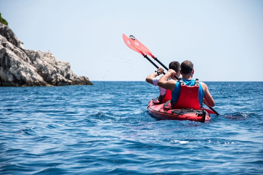 Lefkada: Full Day Sea Kayaking Tour - Entering the Messini sea caves