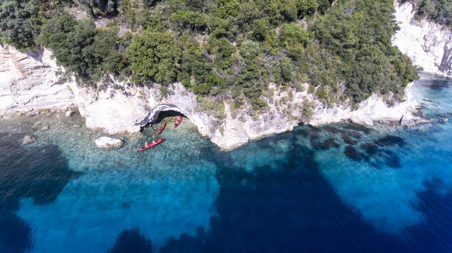 Lefkada: Full Day Sea Kayaking Tour - Meganisi, one of the quieter island stops