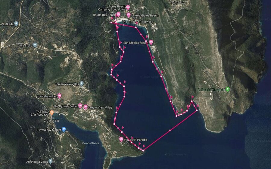 Lefkada: Guided Half-Day Island Stand-Up Paddleboarding Tour - A fruit snack on the water