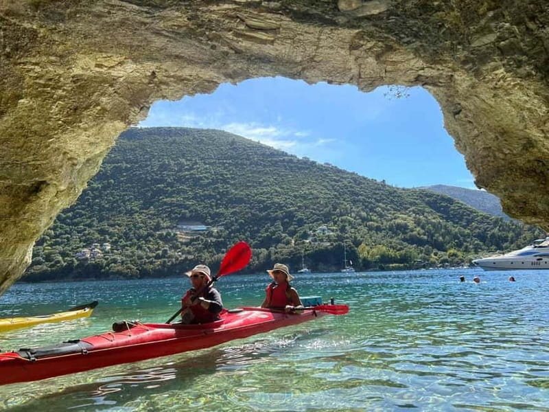 Lefkada:Nydri, Scorpios Kayak Odyssey Island Hopping - A Greek Lunch on a Quiet Beach