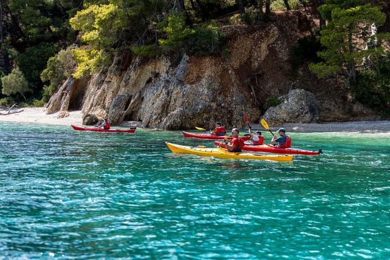 Lefkada:Nydri, Scorpios Kayak Odyssey Island Hopping - The Paddle Back to Nydri