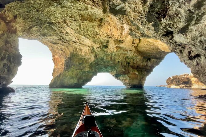 Leuca kayak tour + swimming + speleo-trek in cave - Starting at Baia del Ciardo