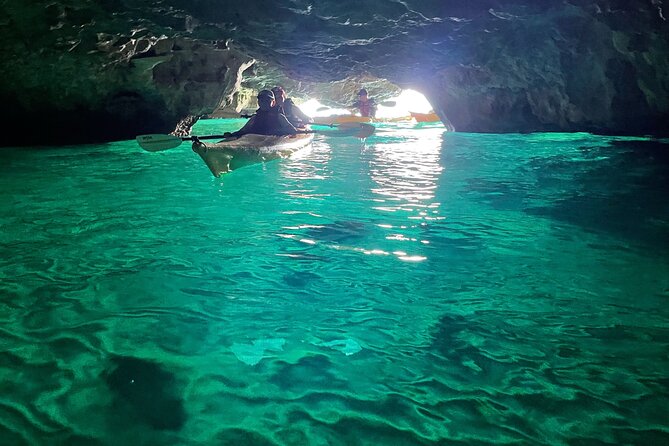 Leuca kayak tour + swimming + speleo-trek in cave - Five caves, five different reasons to pay attention