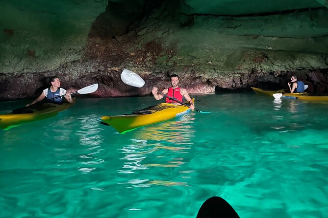 Leuca kayak tour + swimming + speleo-trek in cave - River Cave brings the biggest change of pace