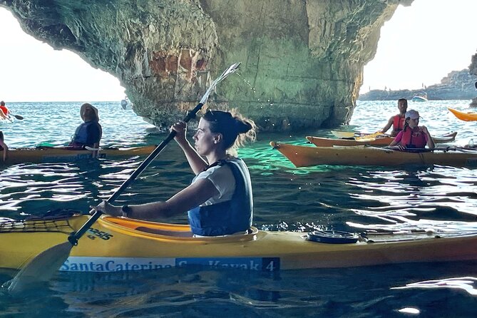 Leuca kayak tour + swimming + speleo-trek in cave - What the $62.63 price covers