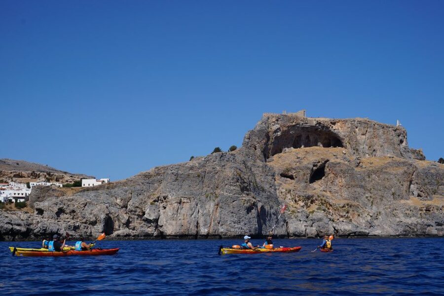 Lindos: Sea Kayaking & Acropolis of Lindos Tour with Lunch - The second paddle and total physical effort
