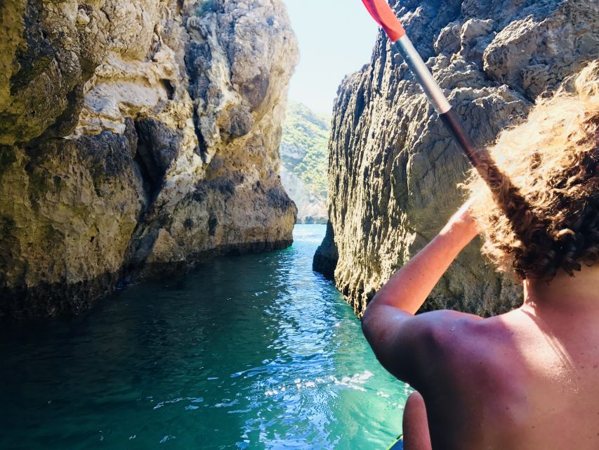 Lisbon: Full-Day Sesimbra Kayak Tour with Picnic - Snorkeling, Games, and Free Time