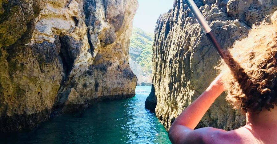 Lisbon: Full-Day Sesimbra Kayak Tour with Picnic - Launching Into the Water Near Sesimbra
