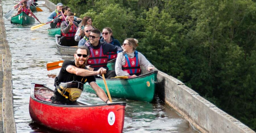 Llangollen: Guided Aqueduct Canoe Tour - The return journey and the overall pace
