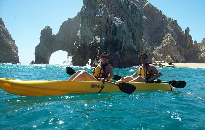 Los Cabos Arch and Playa del Amor Tour by Glass Bottom Kayak - Pelican Rock brings the marine life