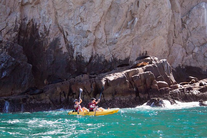 Los Cabos Arch and Playa del Amor Tour by Glass Bottom Kayak - Wind and boat traffic can change the day