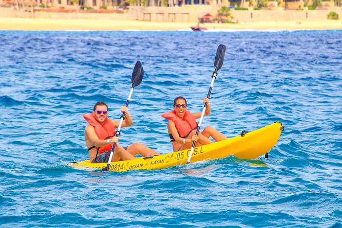 Los Cabos Power snorkel Adventure, Kayaking and Stand-Up Paddle - Leaving the marina for El Arco