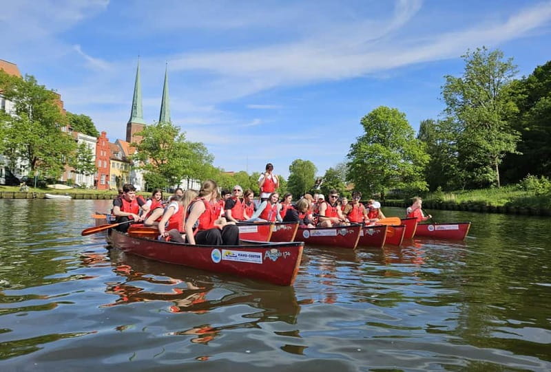 Lübeck's old town by canoe: explore and circumnavigate on your own - Museum harbor and historic sailing ships