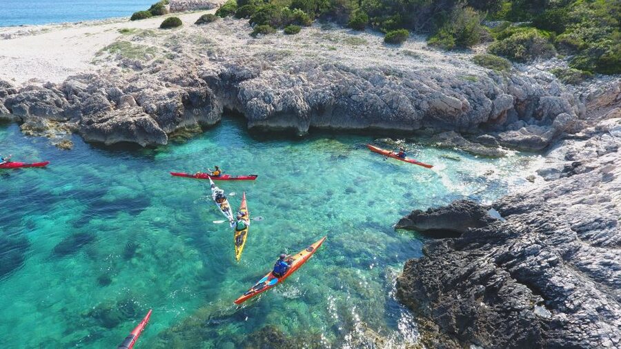 Lumbarda: Half-Day Kayaking and History with Wine delight - Remote pebble beaches and time to swim