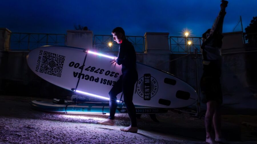 LUZ Sunset in SUP with Aperitif and light show - Sunset SUP in front of Monopoli
