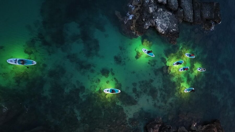 LUZ Sunset in SUP with Aperitif and light show - Who will enjoy this most
