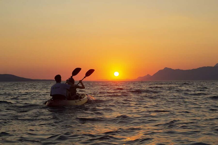 Makarska: Guided Sea Kayaking Tour with Snorkeling Stop - St. Peter Lighthouse and the first major stop