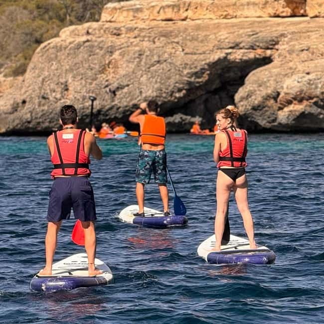 Mallorca: Kayak and Paddleboard Excursion Through Crystal Clear Caves - Cala Mondragó and Cala S’Amarador: a 15-minute pause
