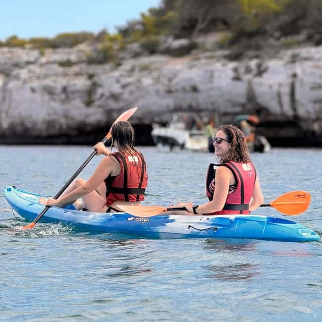 Mallorca: Kayak and Paddleboard Excursion Through Crystal Clear Caves - Coasteering, rock jumps, and paddleboard time