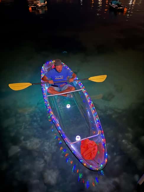 Malta: Illuminated Night Kayak Tour - Glow In The Dark - Munxar Window Sea Cave by kayak