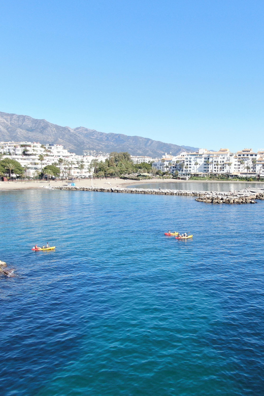 Marbella: Guided Kayak Tour in Puerto Banús - What the $53 price really covers