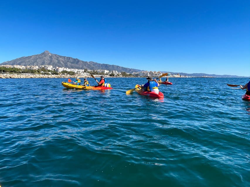 Marbella: Guided Kayak Tour in Puerto Banús - A family-friendly outing with a few limits