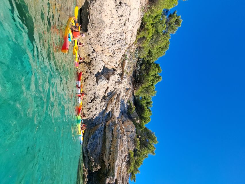 Marseille: Côte Bleue Calanques Half-Day Kayak Tour - The first paddle and the feel of a tandem kayak
