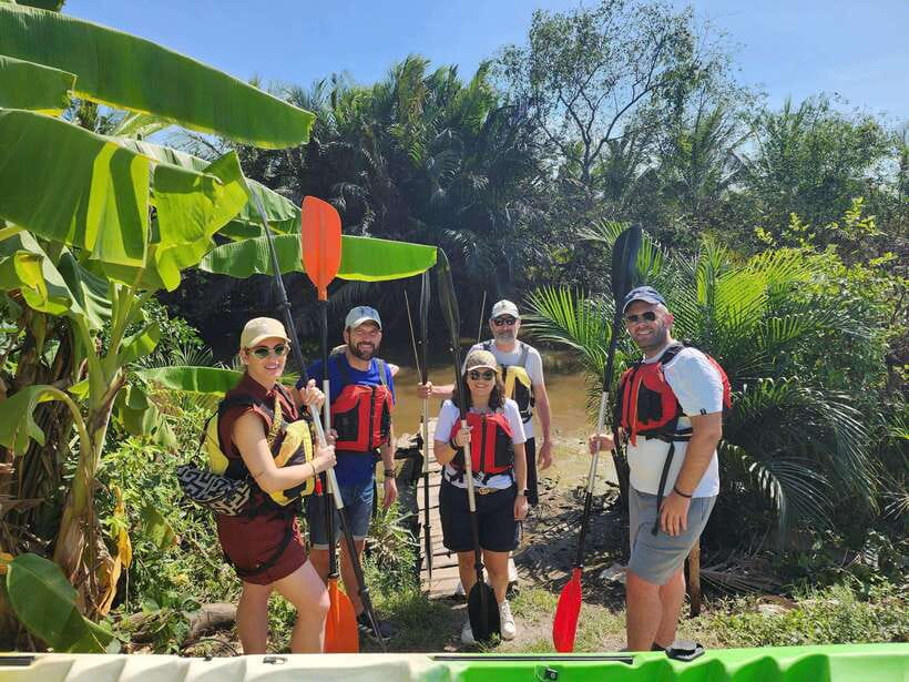 Mekong Delta Nature Private Day Trip: Bicycle-Kayak-Cano... - Making spring rolls and banh xeo