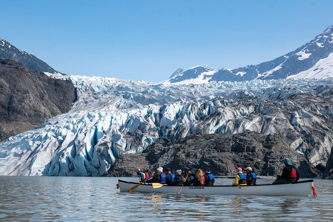 Mendenhall Glacier Canoe Paddle and Hike Juneau - Nugget Falls, nesting birds, and floating ice