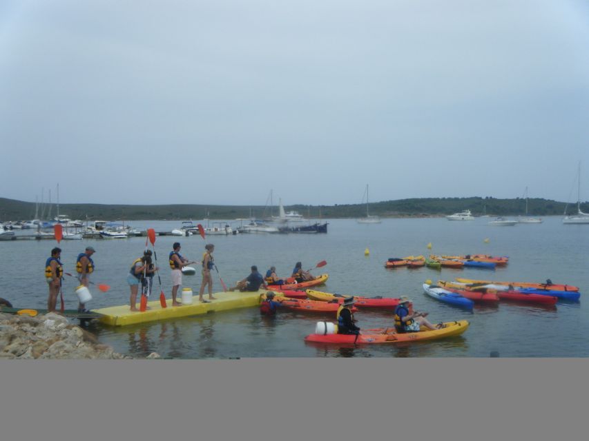 Menorca: Half-Day Kayak Excursion in Fornells - Paddling Toward Cala Blanca
