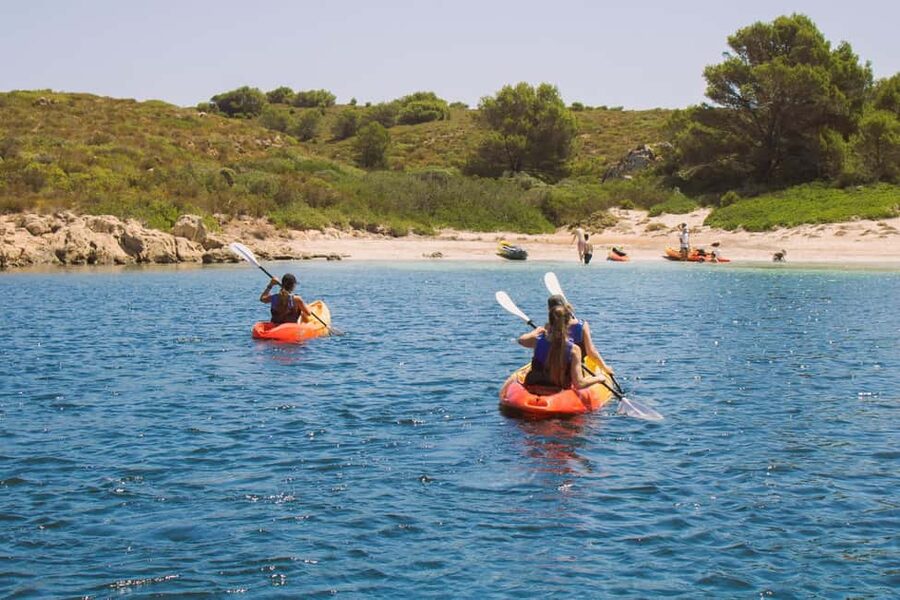 Menorca: Kayak rental in Fornells - Coves, Cliffs, and Places You Cannot Reach by Road