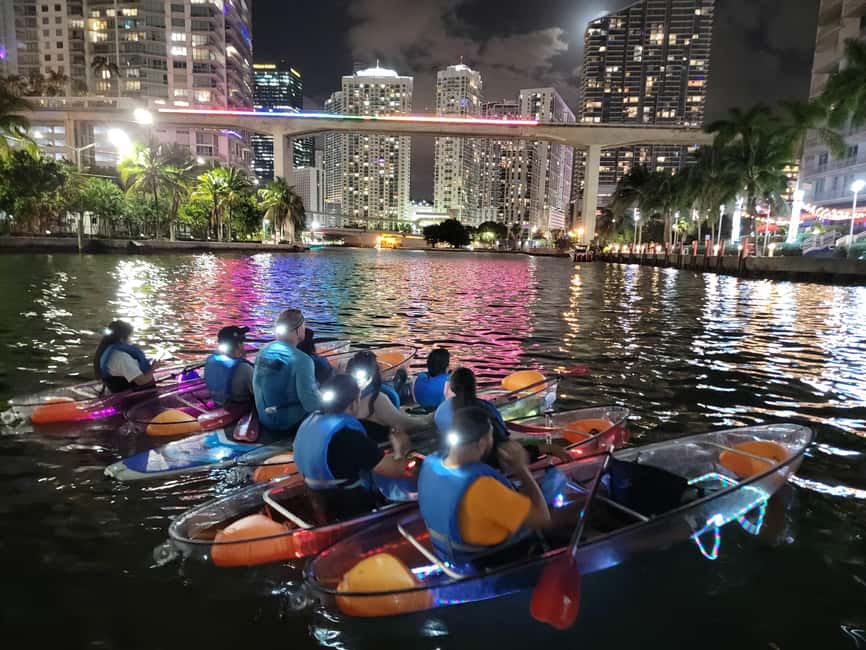 Miami: Guided LED-Lit Kayak Night Tour - The safety briefing sets the tone