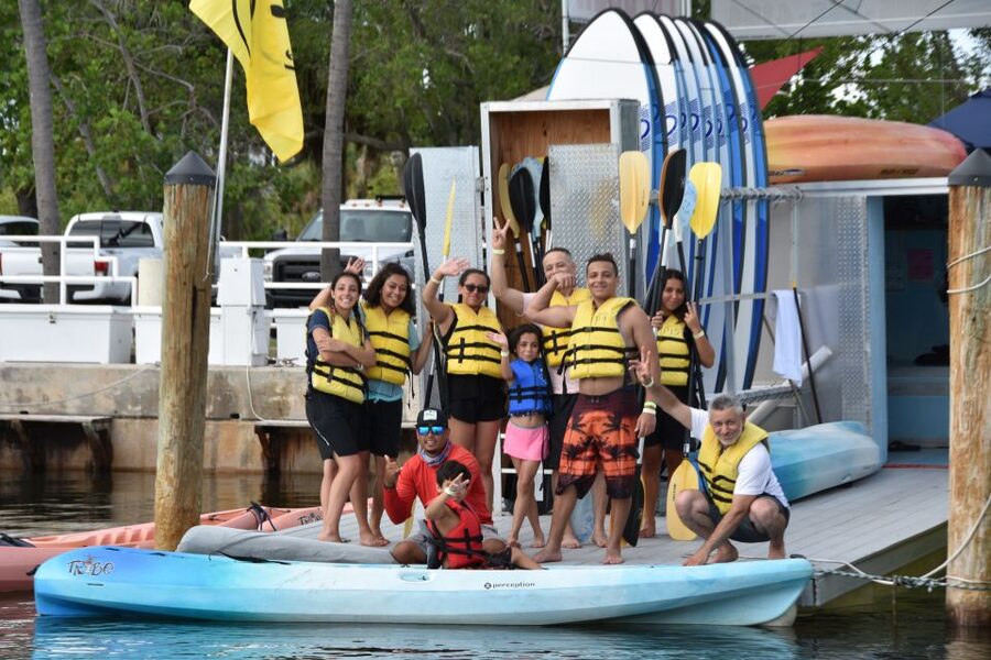 Miami: Kayak or Paddleboard Rental - Arriving at the Key Biscayne beach entrance