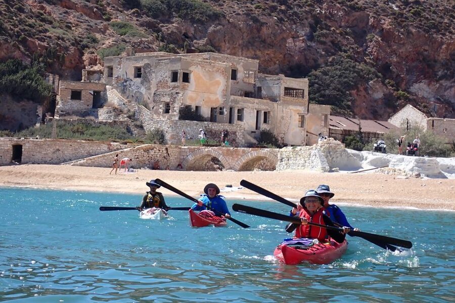 Milos: Guided Kayaking Trip with Snorkelling & Lunch - The second paddle and the main two-hour stop