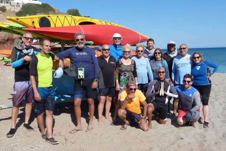 Milos: Guided Kayaking Trip with Snorkelling & Lunch - Meeting in Adamas and getting ready on the beach