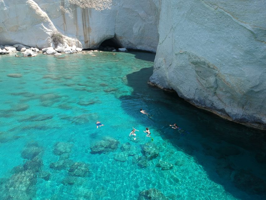 Milos: Milos and Polyaigos Snorkeling and SUP Cruise - A full day at sea from Adamas