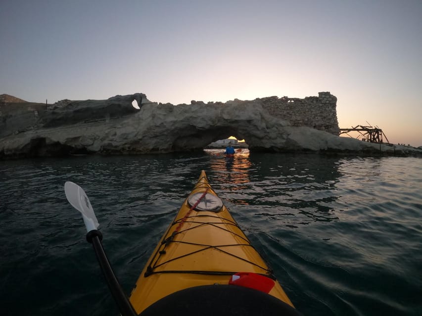 Milos: Romantic Semi Private Sunset Kayaking Tours - What to wear and pack
