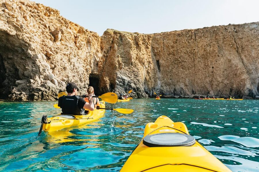 Milos: Tsigrado and Gerakas Beach Kayaking Tour - The 30-minute safety briefing