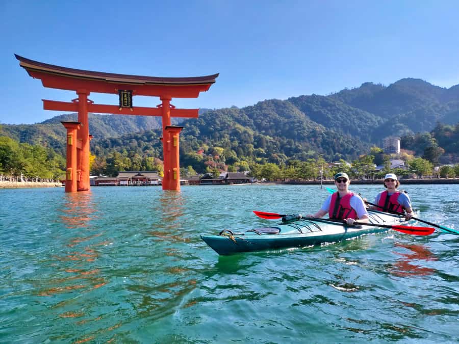 Miyajima World Heritage Torii Kayak Tour - A calm start with useful instruction