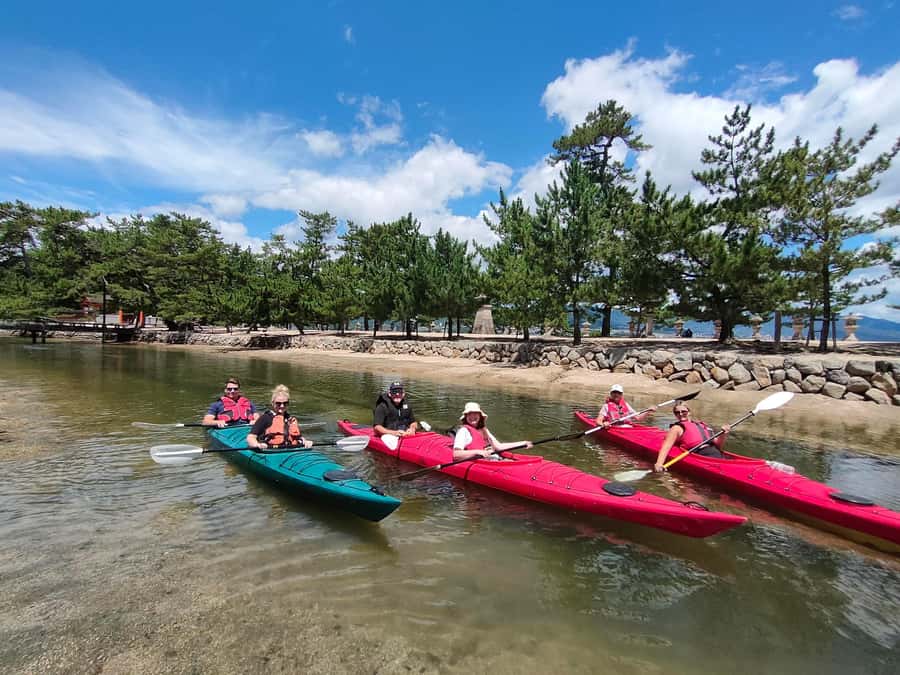 Miyajima World Heritage Torii Kayak Tour - Starting near Miyajima Pier