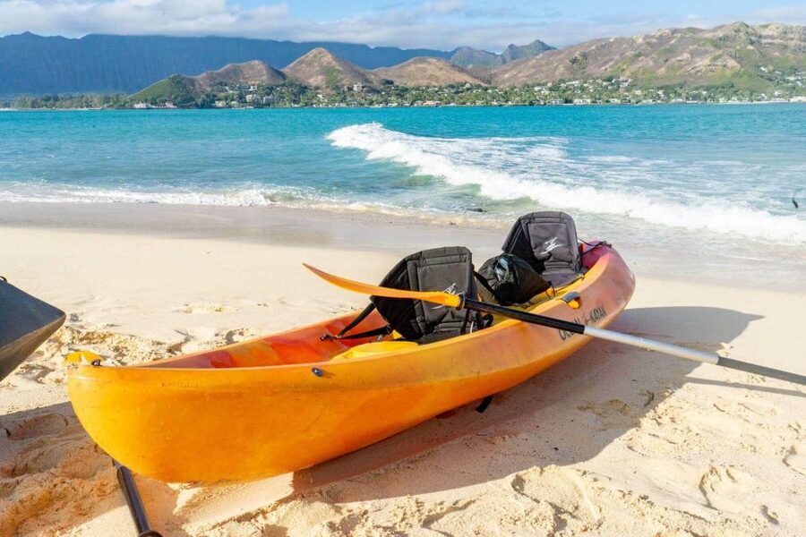 Mokulua Islands Self-Guided Kayak Adventure - Swimming at Queen’s Bath