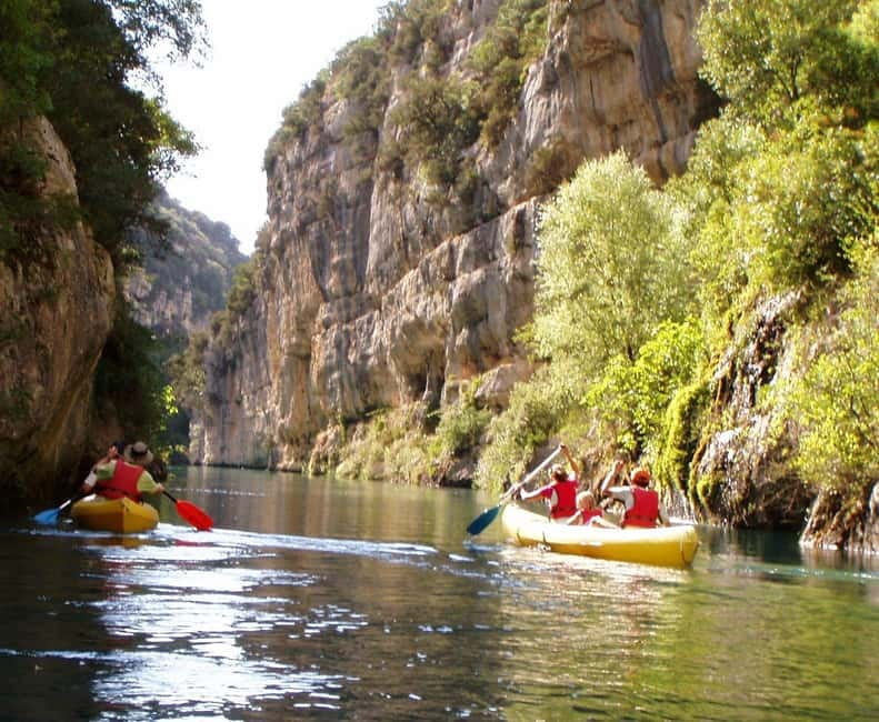 Montpezat: Canoe and kayak rental in the Verdon Gorges - The 6-hour route: better for a picnic and a slower pace